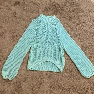 Free People Light Blue Sweater